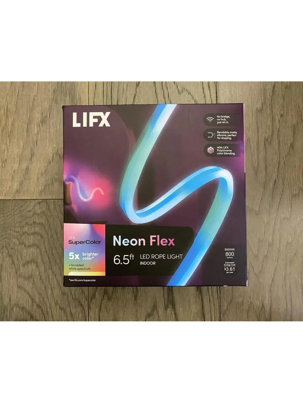 Lifx Neon Flex 6.5 Ft LED Rope Light Indoor LFXNEON6.5